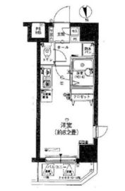 エスコート麻布十番 7階 間取り図