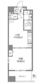 ルクレ新川レジデンス 806 間取り図