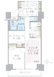 ブリリアイスト東雲キャナルコート 924 間取り図