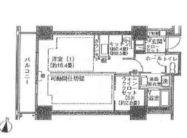 シティコート目黒 4-205 間取り図