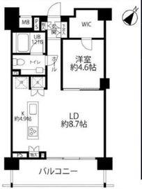 イクサージュ目黒 4階 間取り図