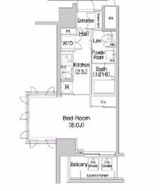 コンフォリア麻布EAST 507 間取り図