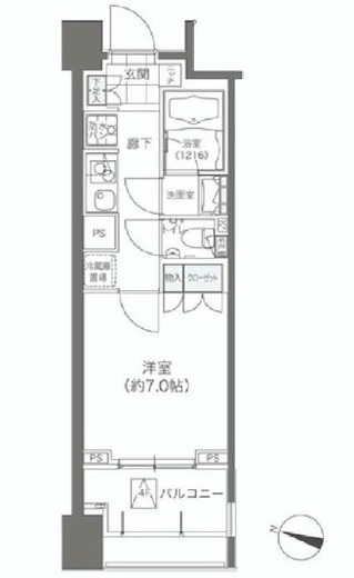 メゾンカルム本郷 404 間取り図