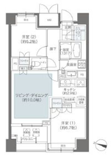 メゾンカルム本郷 705 間取り図