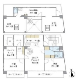 ティアラ恵比寿 701 間取り図