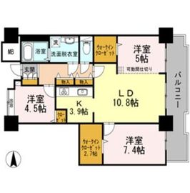 品川シーサイドビュータワー1 2804 間取り図