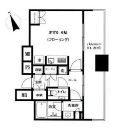 グランスイート虎ノ門 4階 間取り図