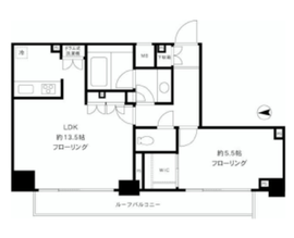 四谷デュープレックスD-R 6階 間取り図