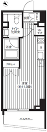 Ti-HIGASHIAZABU 406 間取り図