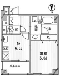 クリオ三田ラ・モード 507 間取り図