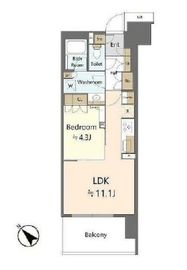 東京ミッドベイ勝どき 6階 間取り図