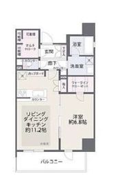 デュアレス千代田三崎町 6階 間取り図