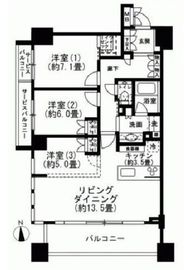 プレミスト北品川 8階 間取り図