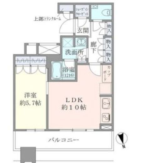 ブリリアタワーズ目黒 14階 間取り図
