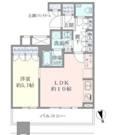 ブリリアタワーズ目黒 14階 間取り図