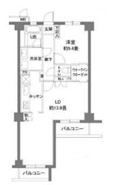 カスタリア原宿 403 間取り図