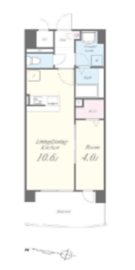 プリマベーラ大崎 402 間取り図