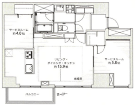 パリオ・アクティフ 2階 間取り図