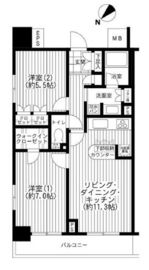 エフローレ日本橋浜町 4階 間取り図