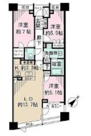 パークハウス東中野リヴゴーシュ 2階 間取り図