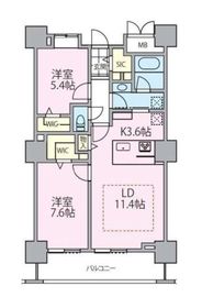 ロイヤルパークスタワー南千住 1709 間取り図