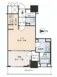 品川タワーフェイス 17階 間取り図