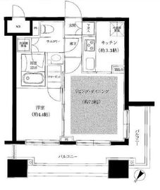 グラーサ白金高輪 6階 間取り図