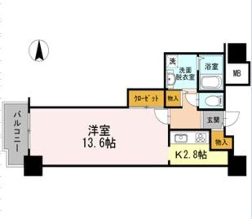 品川シーサイドビュータワー1 718 間取り図