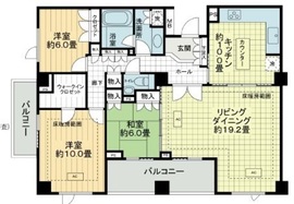 リジェ御殿山サウスレジデンス 2階 間取り図