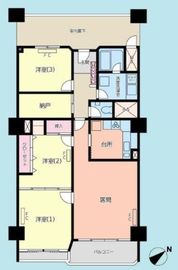 麹町三番町マンション 2階 間取り図