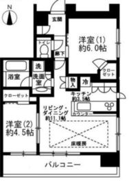 クレヴィア新中野 5階 間取り図