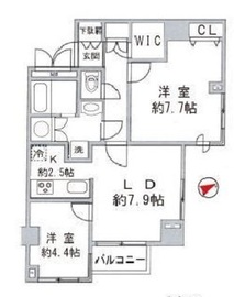 グランドメゾン麻布十番館 7階 間取り図