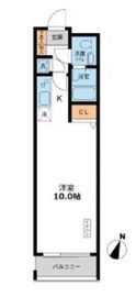 カッシア目黒 206 間取り図