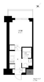 プライマル勝どき 417 間取り図