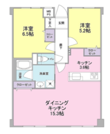 コスモリード学芸大学 503 間取り図