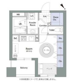 アムス八丁堀1 404 間取り図