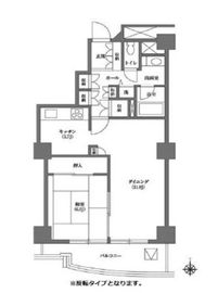 文京グリーンコートビュータワー本駒込 B1905 間取り図