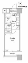 ファーストリアルタワー新宿 1214 間取り図