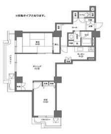 文京グリーンコートビュータワー本駒込 A704 間取り図