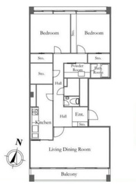 広尾ホームズ 5階 間取り図