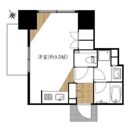 シティハウス中目黒ステーションコート 10階 間取り図