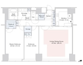 ラ・トゥール新宿 3905 間取り図