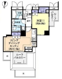 パークコート本郷真砂 9階 間取り図