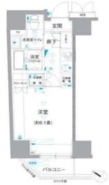 ミテッツァ北品川 4階 間取り図