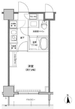東急セットアップレジデンス恵比寿 804 間取り図