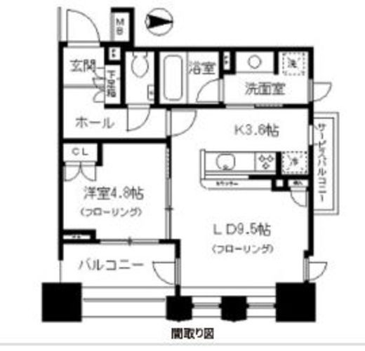 フォレスト早稲田レジデンス 13階 間取り図