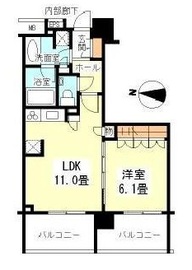 クオリア南麻布 12階 間取り図