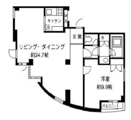 H&M南青山ウエスト 301 間取り図