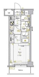 プレミアムキューブ大崎Deux 2階 間取り図