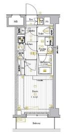 プレミアムキューブ大崎Deux 3階 間取り図